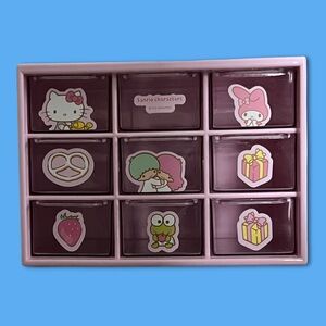 Miniso Sanrio Desktop Drawer Organizer Pink Plastic